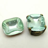 Octagonal Doublets cushion antiqueアクア10×12mm(14-09)