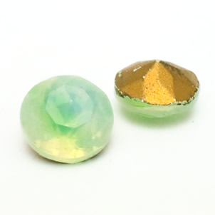 Sabrina Faceted Roundグリーン11.5mm(01-31)