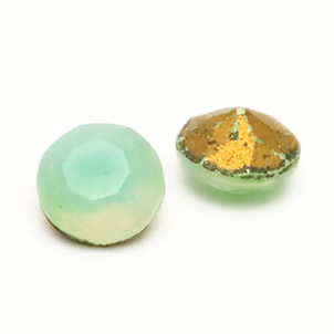 Sabrina Faceted Roundグリーン8.5mm(01-39)