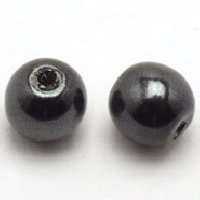 ラウンドパール：ブラック3mm