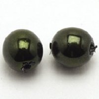 ラウンドパール：ハンターグリーン3mm