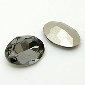 クリスタルルース オーバルブラックダイヤモンド10×14mm