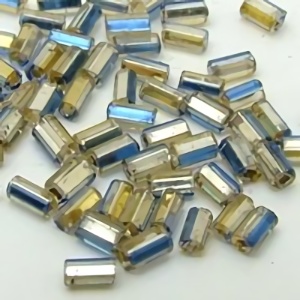 ヴィンテージシードビーズ　ブルー 約1×2mm