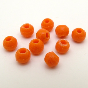 ヴィンテージビーズ オレンジ 約4×3.5mm