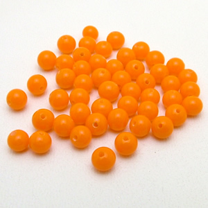 チェリーブランドビーズ：ラウンドオレンジ約4-4.5mm