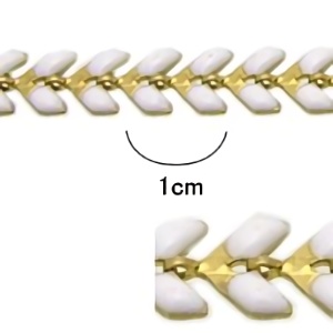 チェーン 羽(ホワイト）