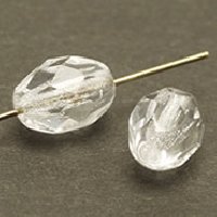 オリーブシェイプ：クリスタル6×4mm 