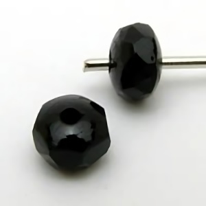 ジェムストーンドーナッツ：ジェット3×2mm