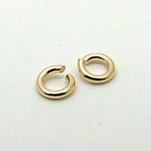 丸カン(0.5×2.3mm)10Kイエローゴールド