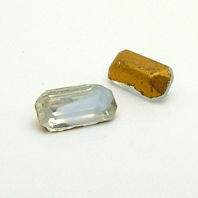 Givre cushion Octagonブルー/クリスタル8×4mm(MS-017)