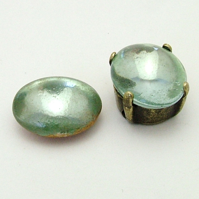 Doublets Ovalアクア12×10mm(14-25)