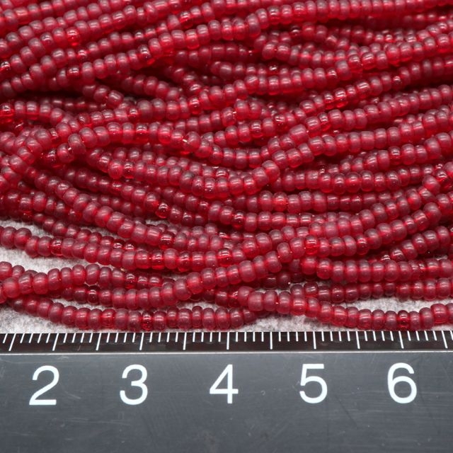 フランスヴィンテージシードビーズ　レッド