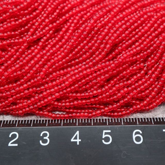 フランスヴィンテージシードビーズ　レッド