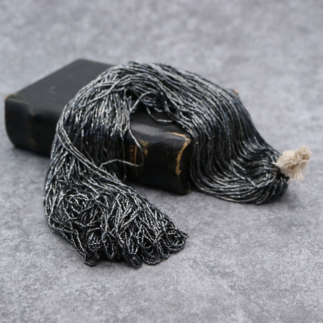 糸通しフランスヴィンテージシードビーズ ブラック