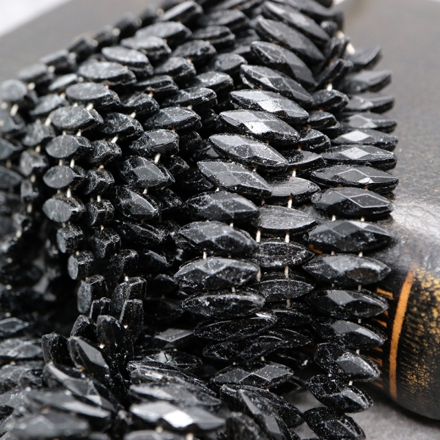 フランスヴィンテージビーズ ブラック マーキス