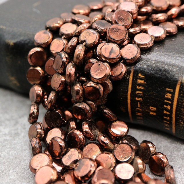 フランスヴィンテージビーズ　メタリック