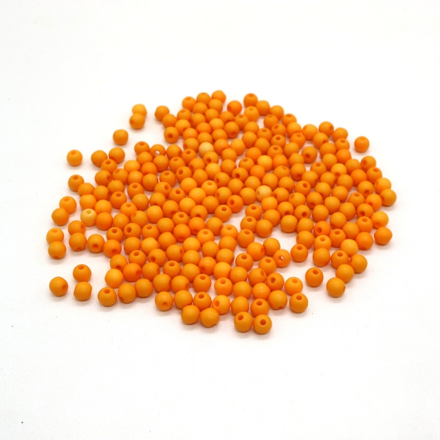 チェリーブランドアクリルビーズアソートパック(オレンジS)約4mm【10g】