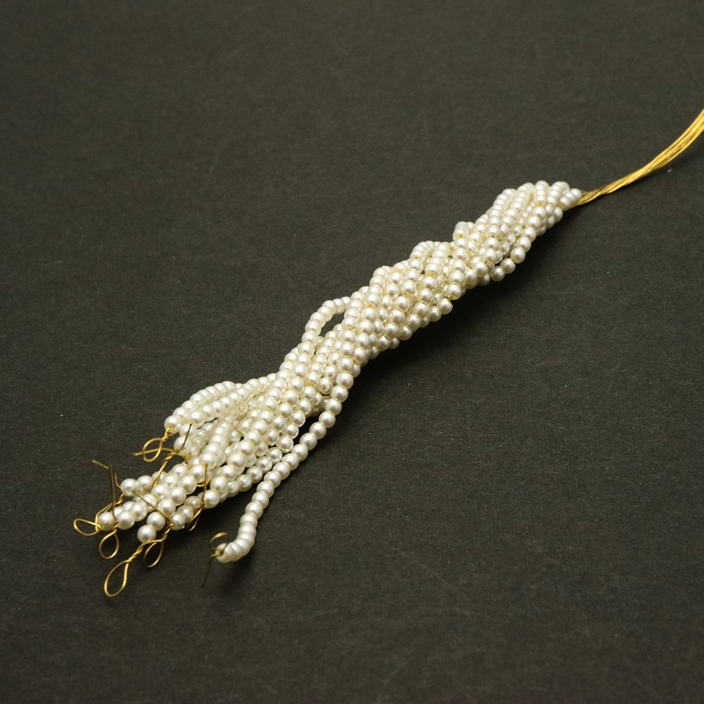 チェリーブランドビーズ ワイヤー通しパール ホワイト2mm 10本 ジュリアン